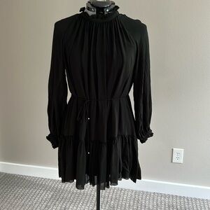 Soft, sweet. Sexy black dress